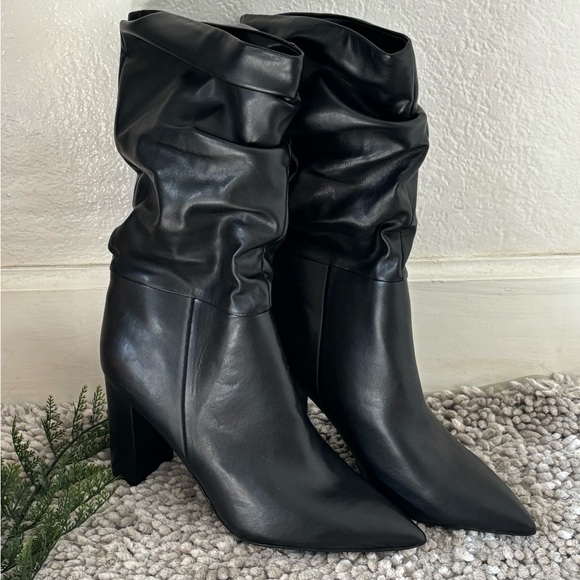 MARC FISHER GALLEY Pointed Toe Mid Calf Boot Size: 10M - Picture 1 of 6